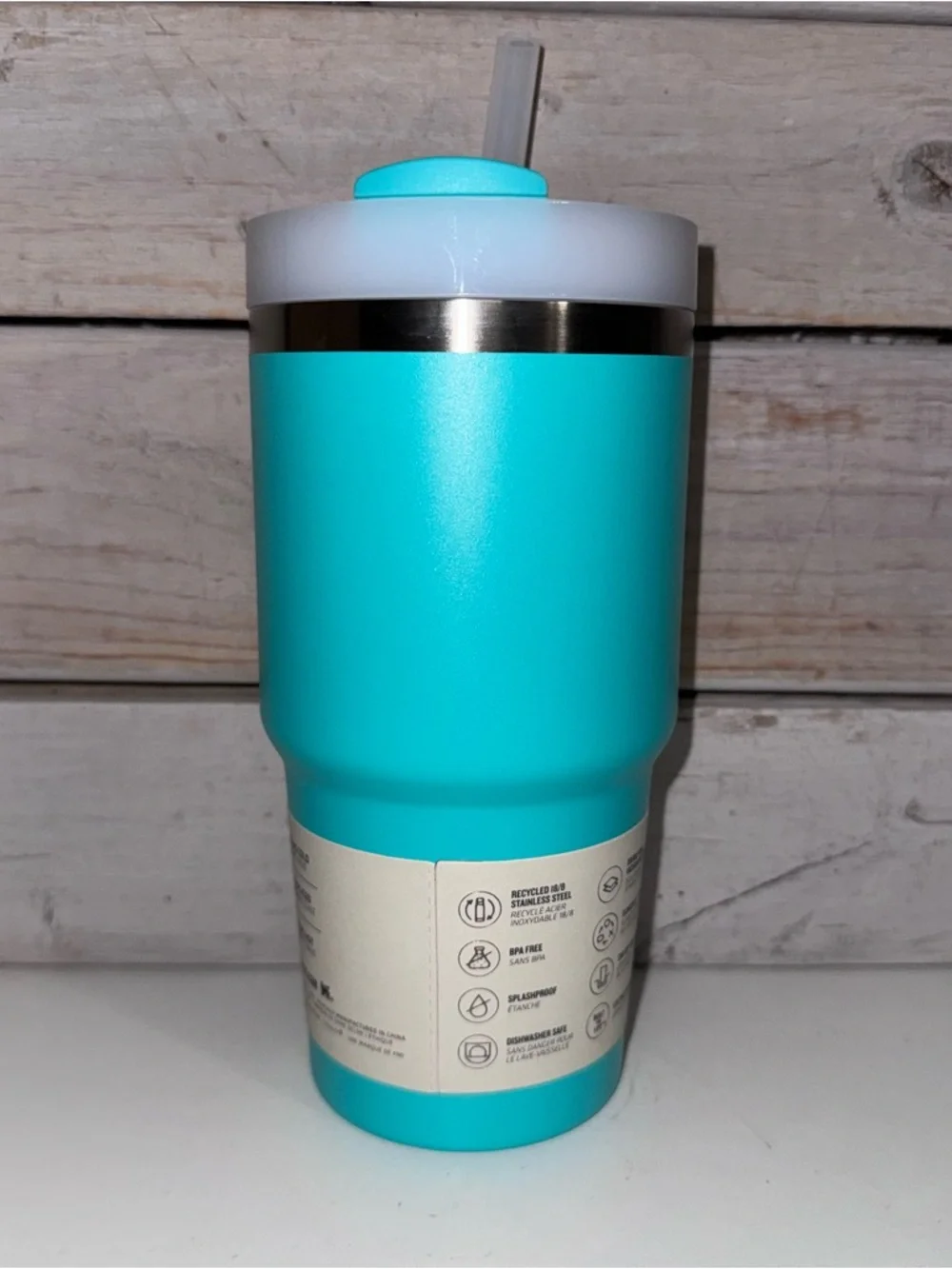 Stanley 20oz Quencher Tumbler TROPICAL TEAL Summer 2024 Heat Wave Collection NWT - Picture 2 of 6